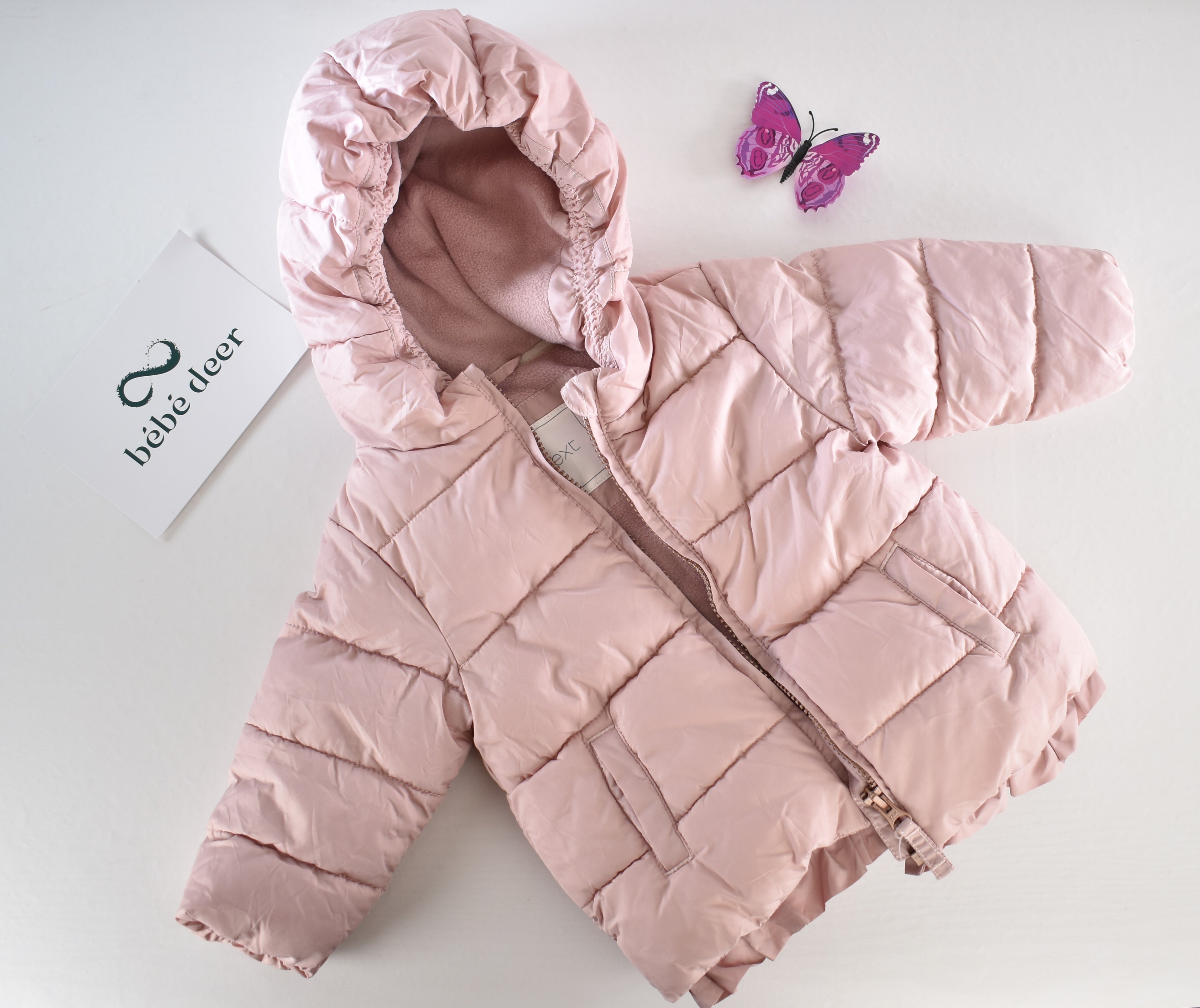 Pale pink padded coat