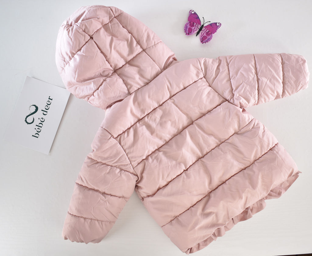 Pale pink padded coat