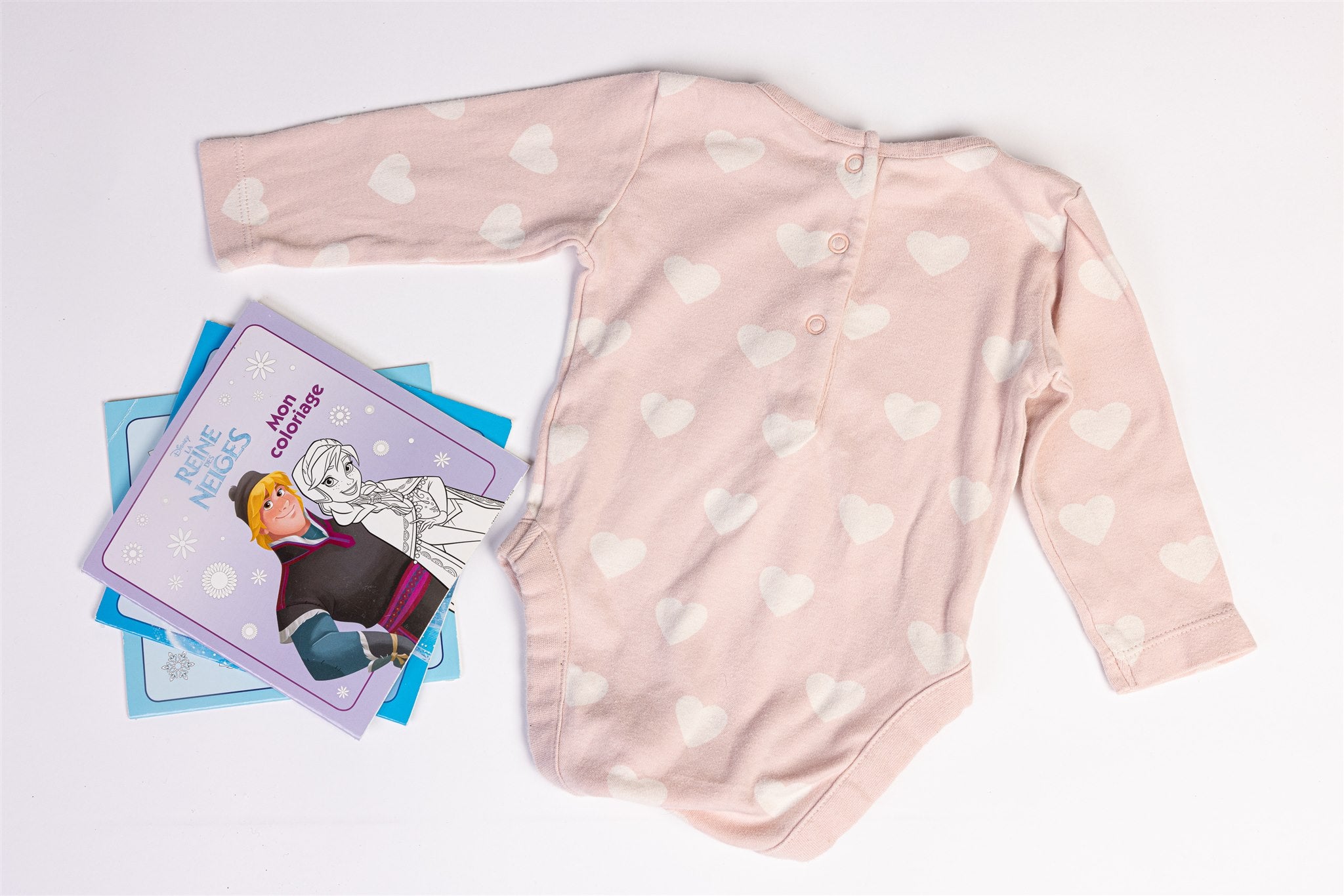 Pink heart bodysuit