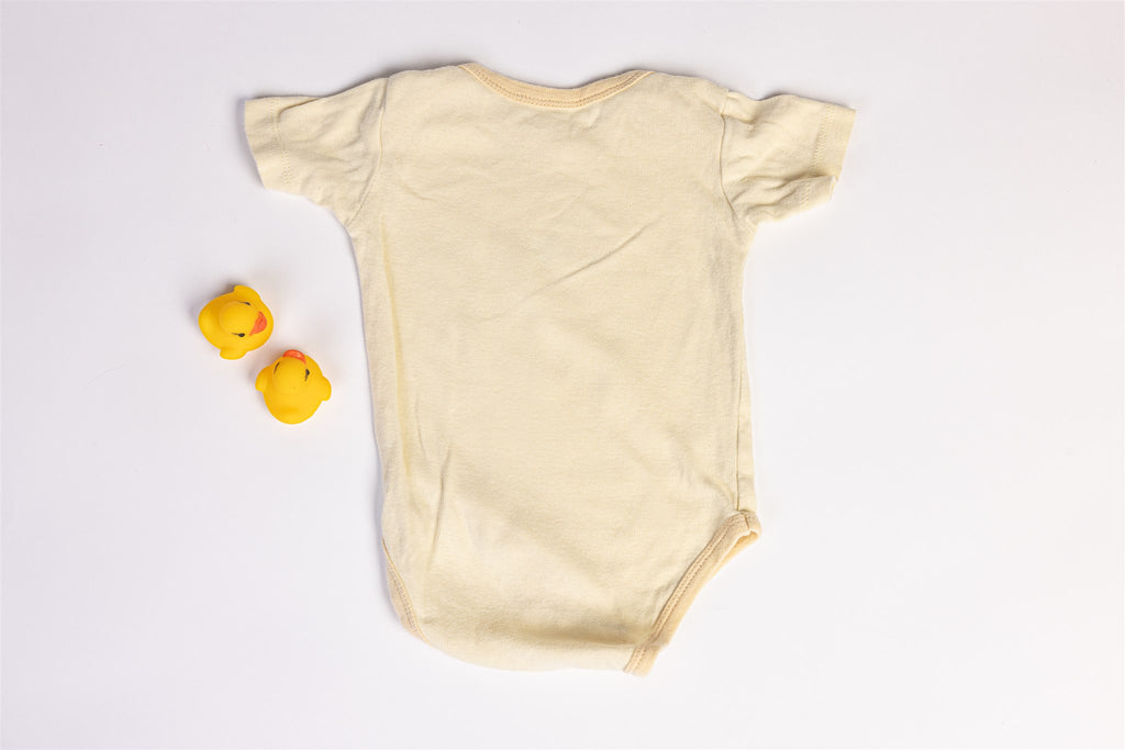 Baby bodysuit with bakery truck print