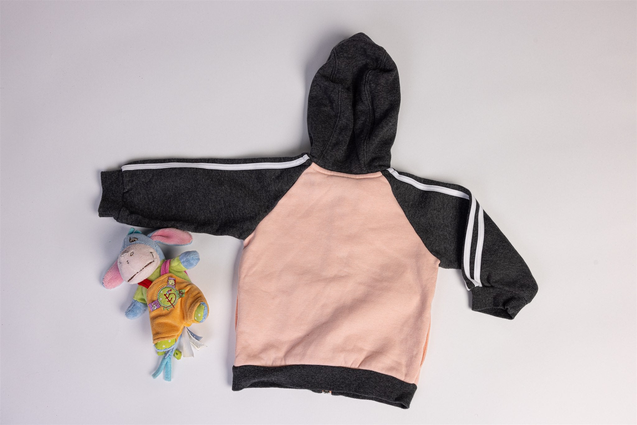 Adidas zip hoodie with contrast sleeves