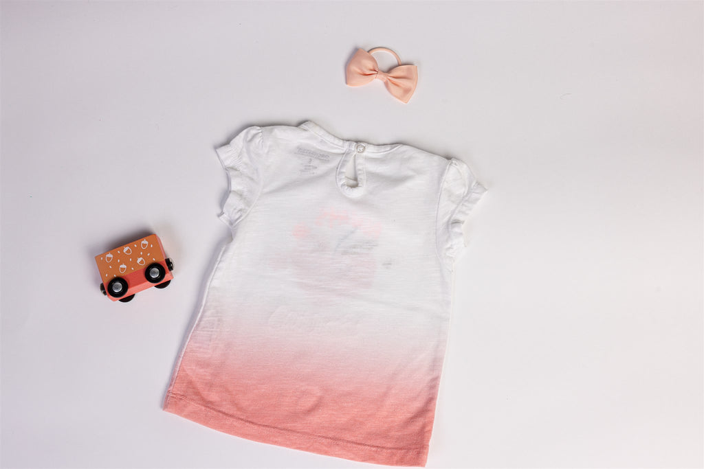 Always smiling peach t-shirt