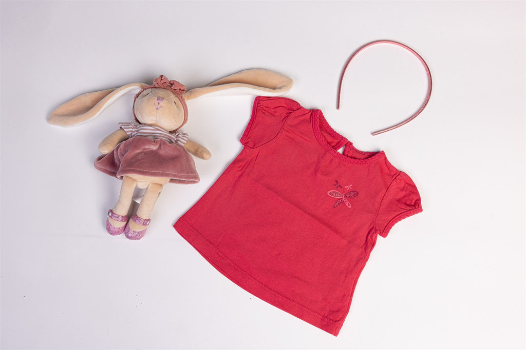 Pink butterfly top