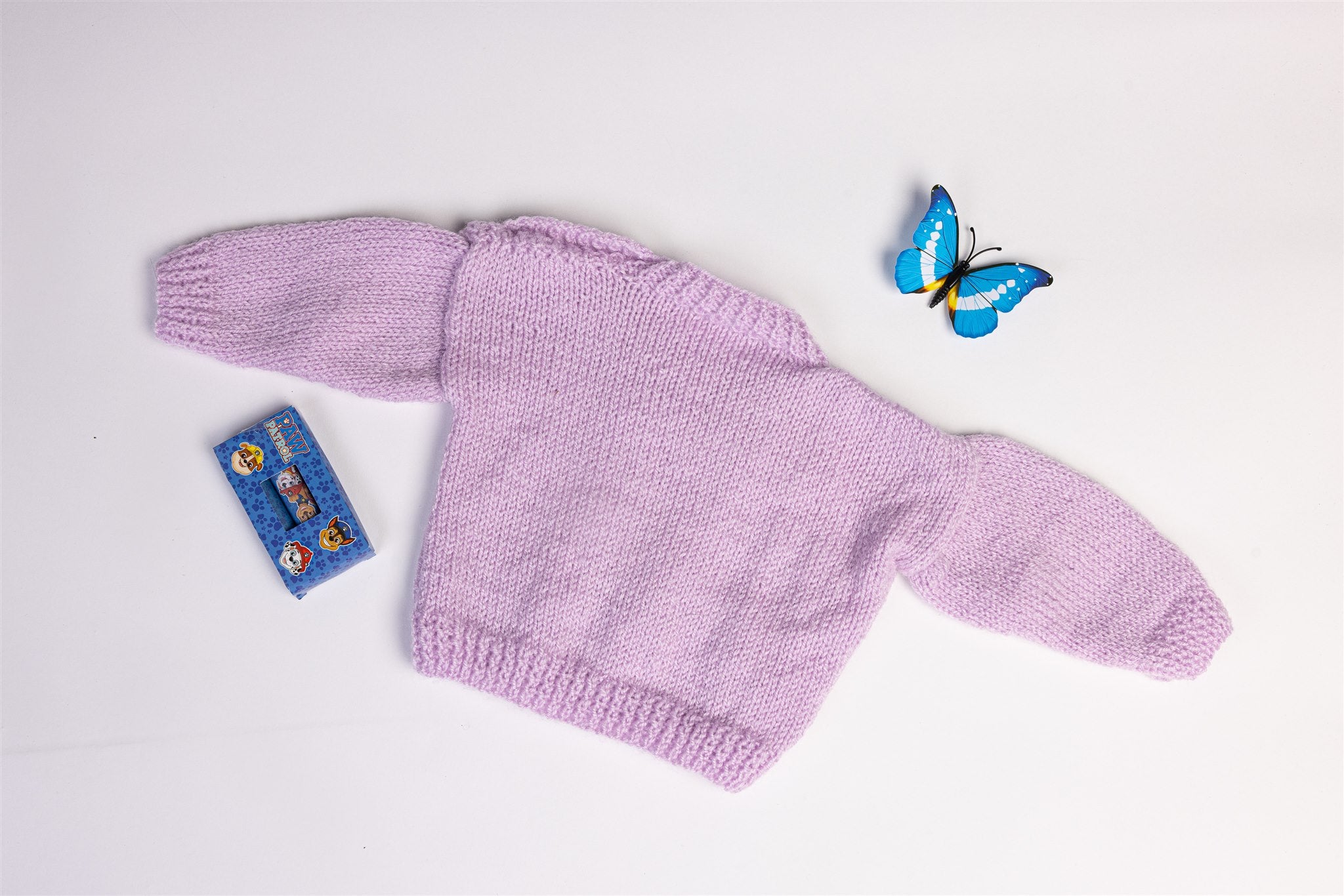 Purple handmade wool jumper