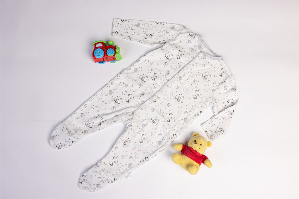 White panda sleepsuit