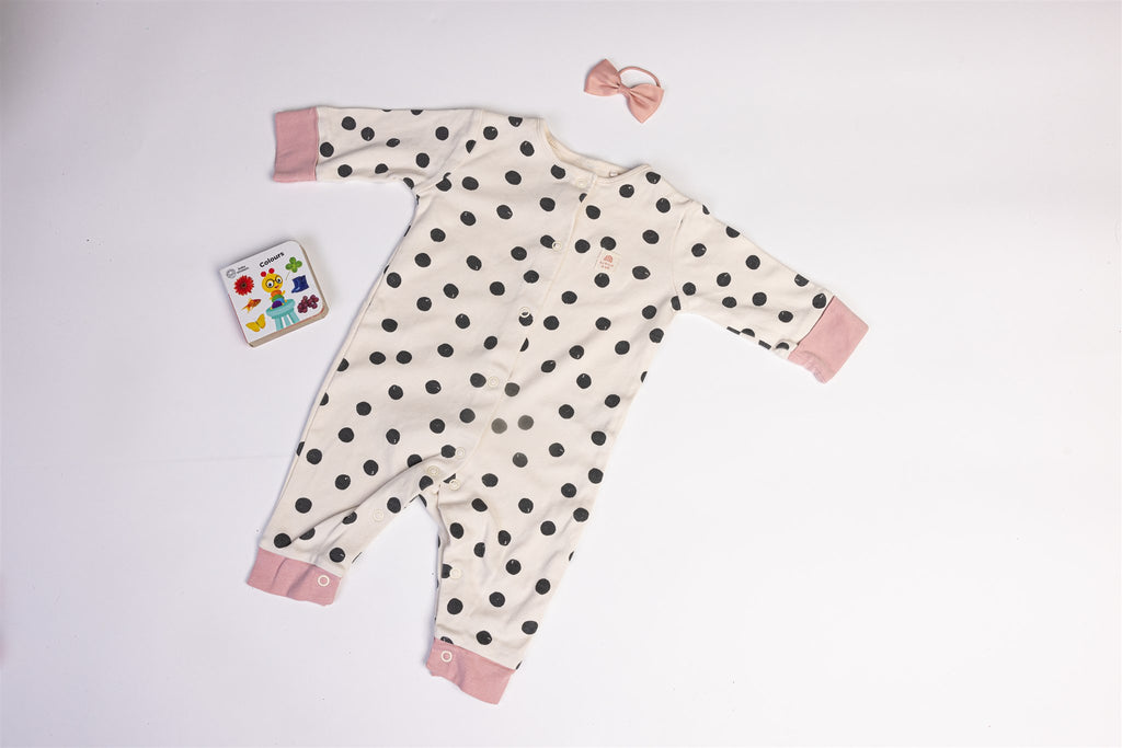 Polka dot sleepsuit Next