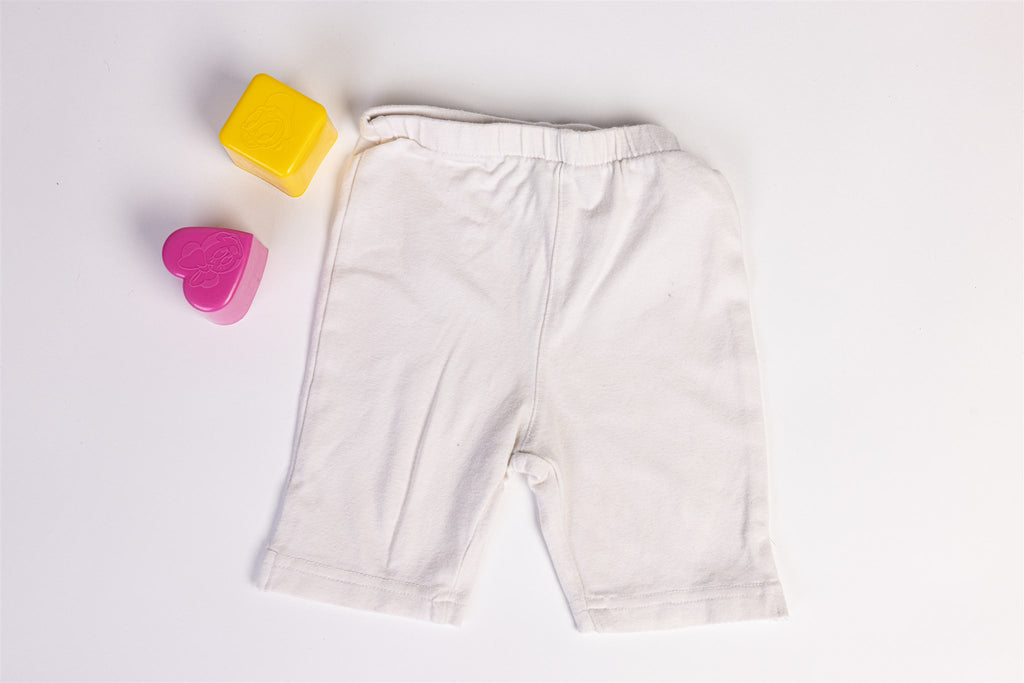 White cotton shorts