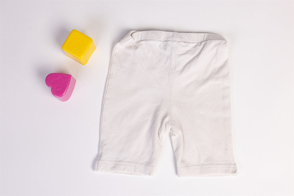 White cotton shorts