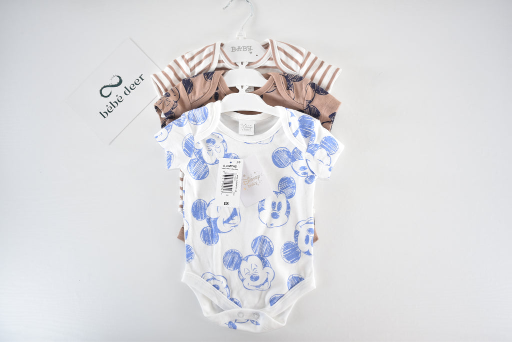 New with tags 3 Mickey Mouse bodysuits