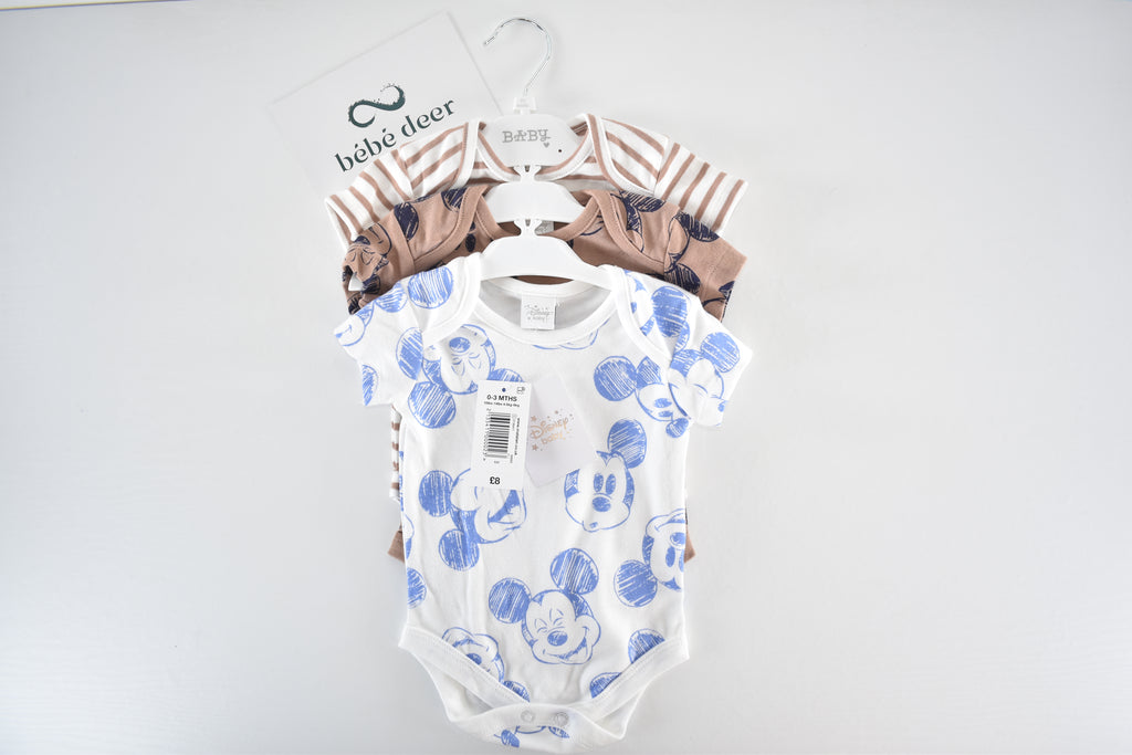 New with tags 3 Mickey Mouse bodysuits