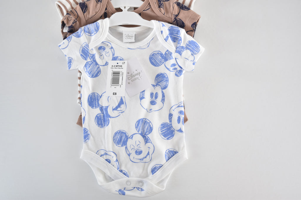 New with tags 3 Mickey Mouse bodysuits