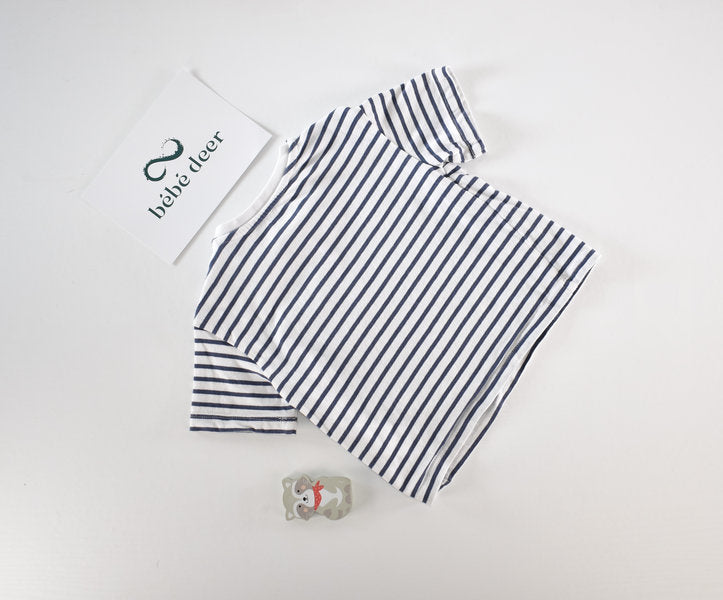 T-shirt rayé avec poche