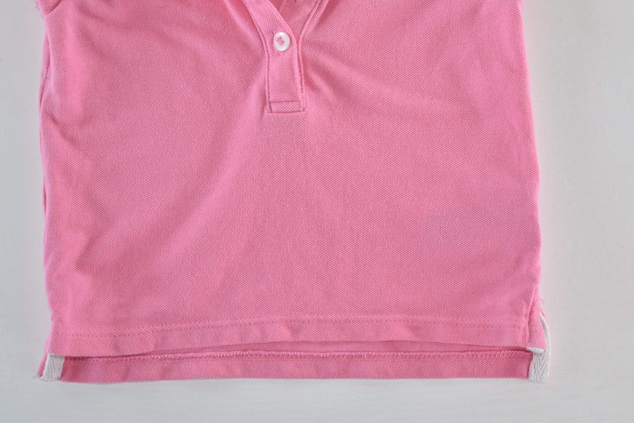 Pink polo top