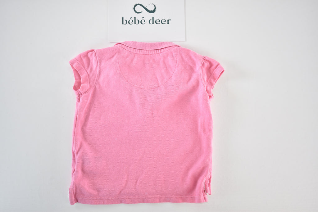 Pink polo top