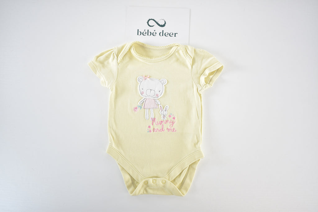 Yellow bear bodysuit