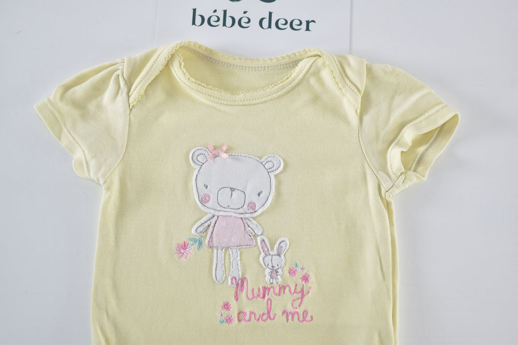 Yellow bear bodysuit