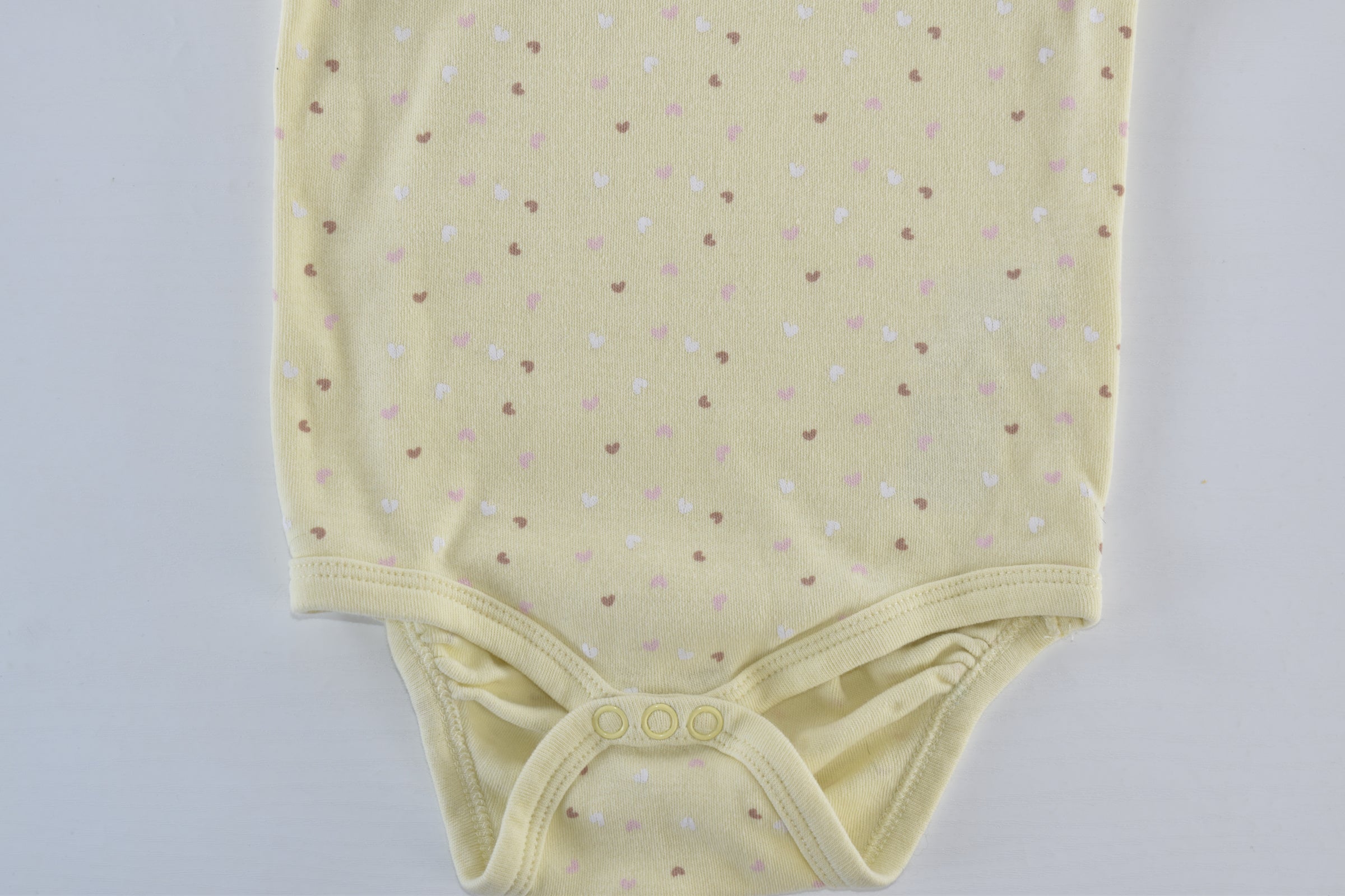 Yellow heart print bodysuit
