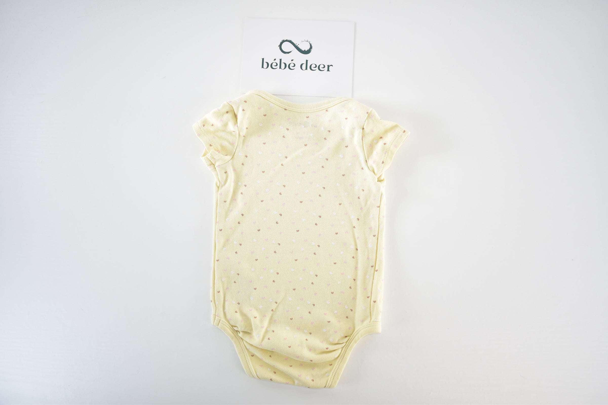 Yellow heart print bodysuit