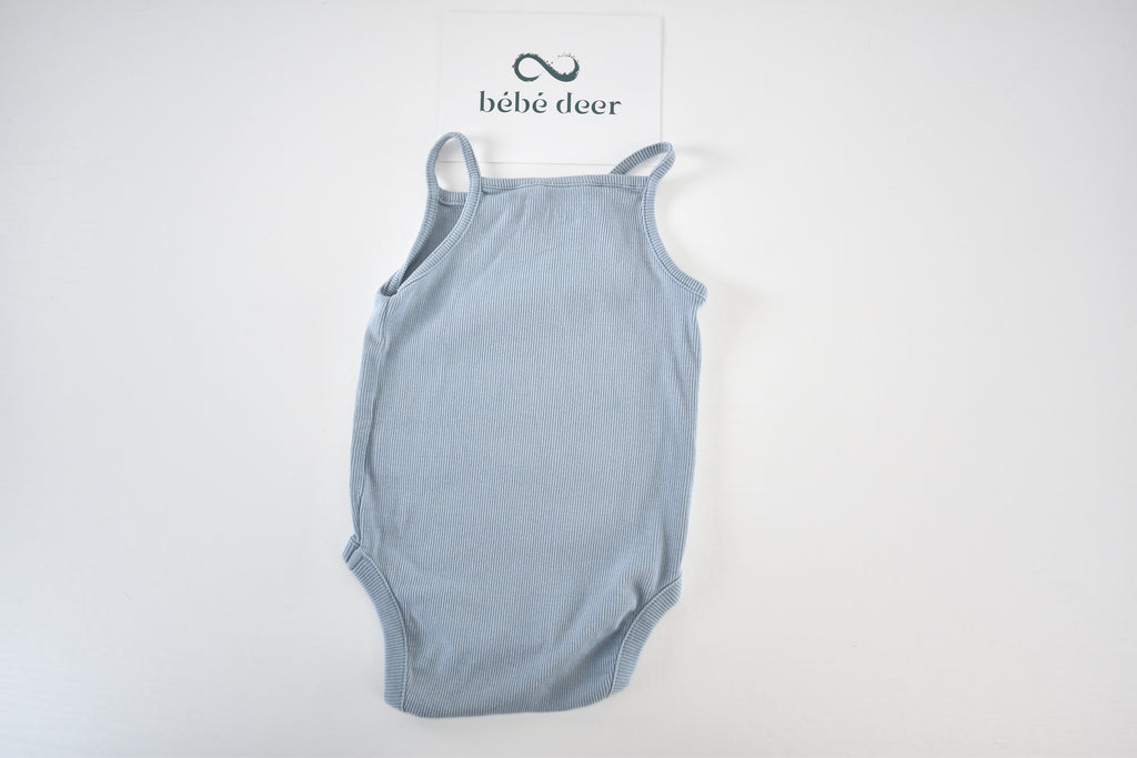 Light blue ribbed bodysuit