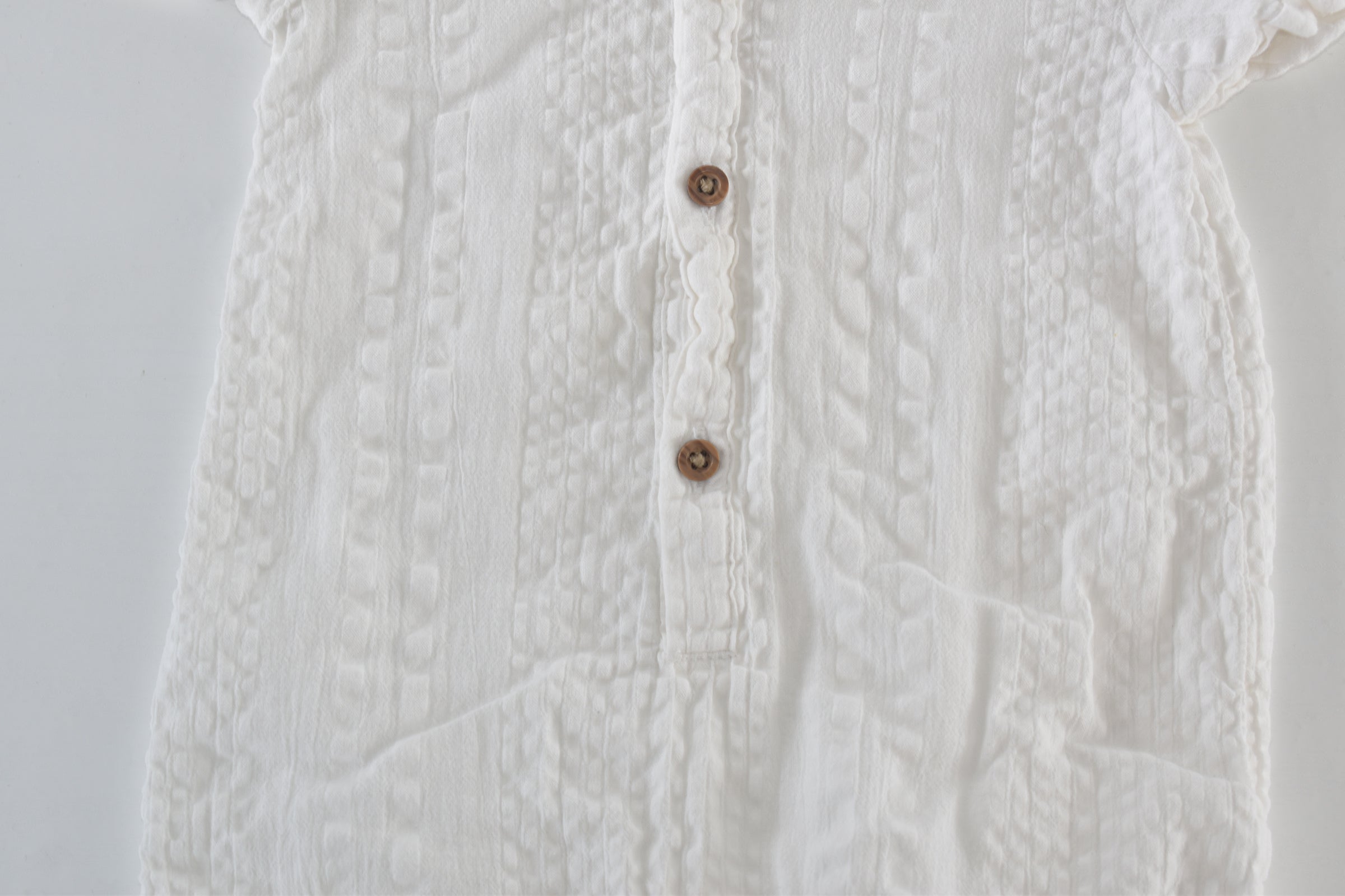 White textured romper