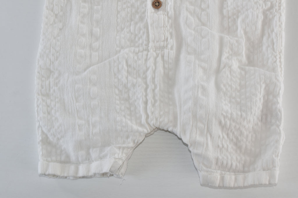 White textured romper