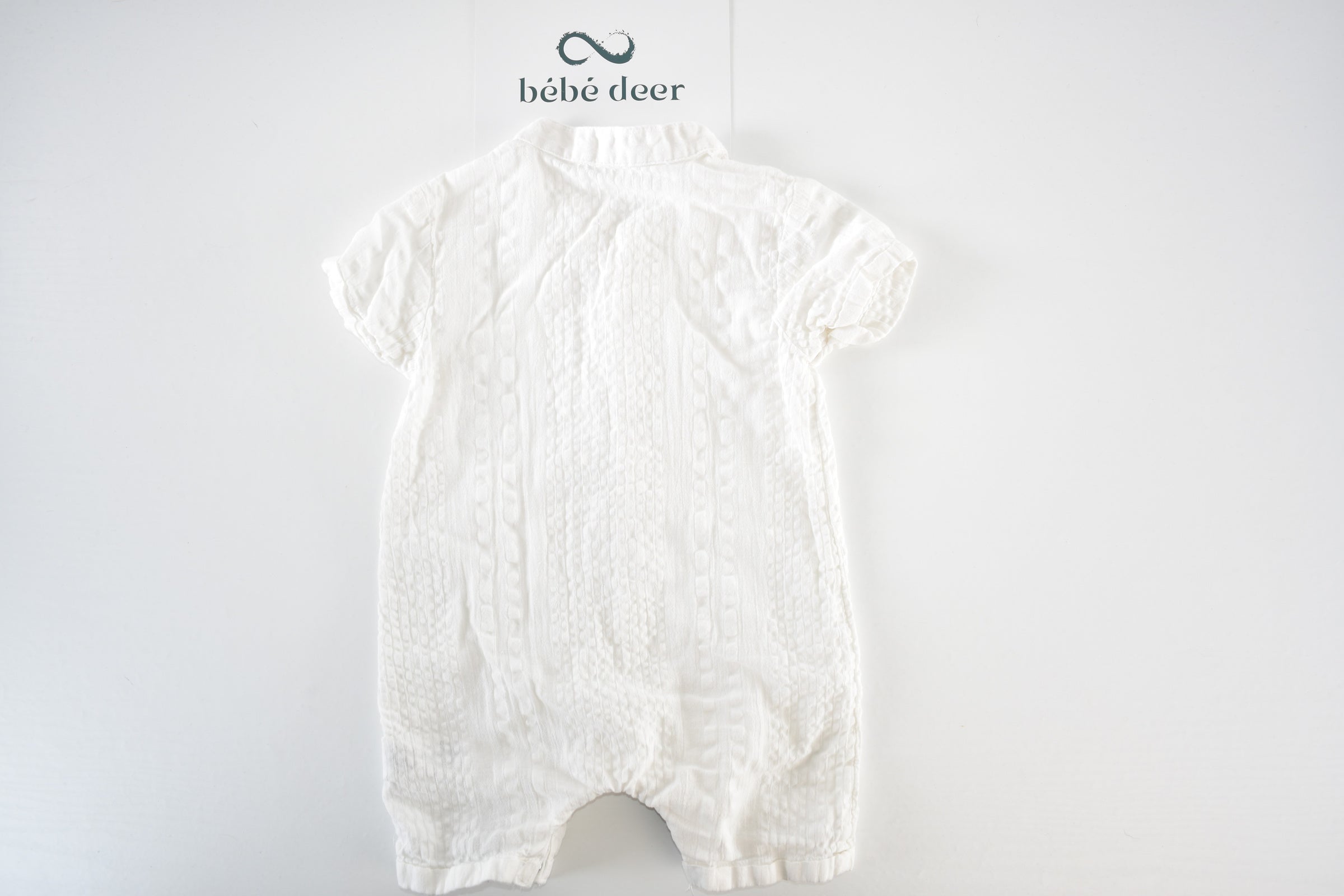 White textured romper