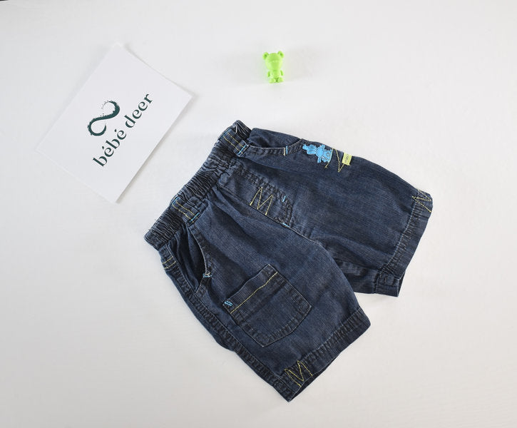 Short en jean, lapin "et les carottes"