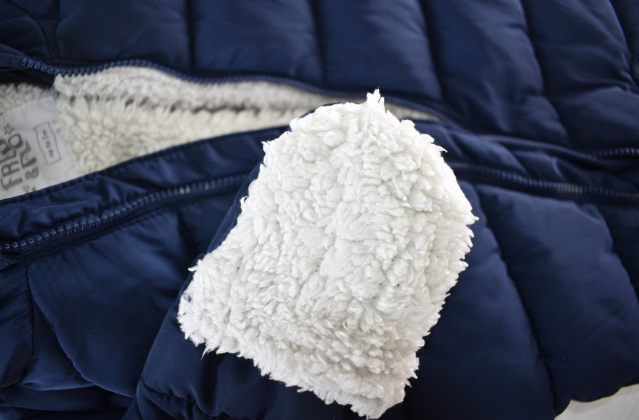 Navy padded snowsuit