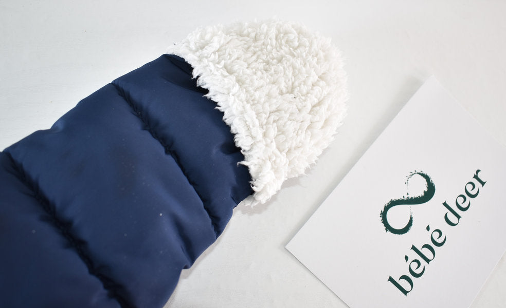 Navy padded snowsuit