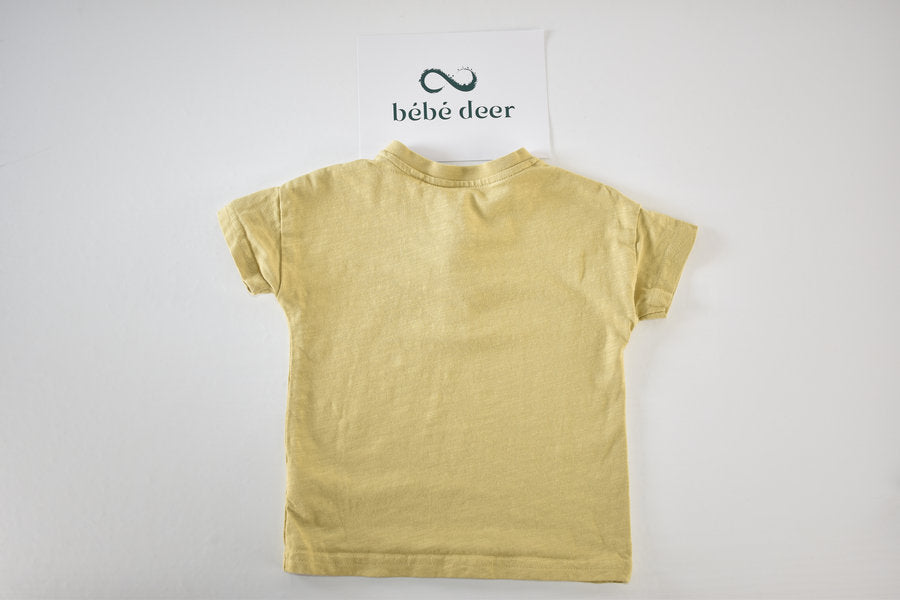Pale yellow/kaki short sleeve top
