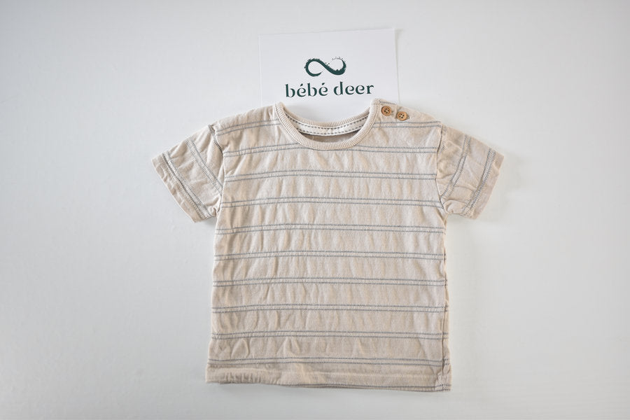 Beige striped top