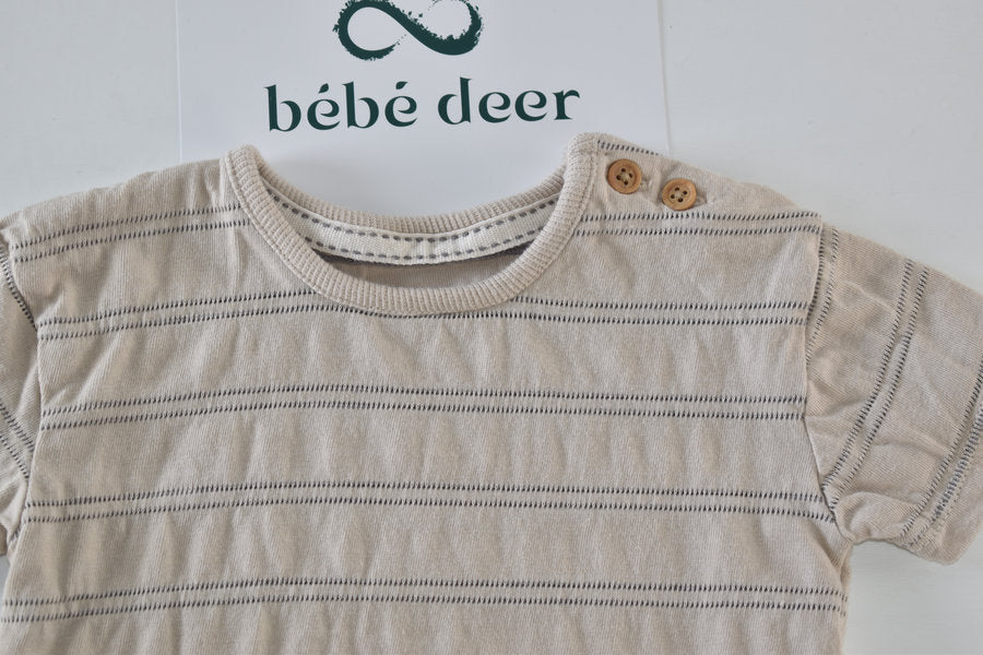Beige striped top