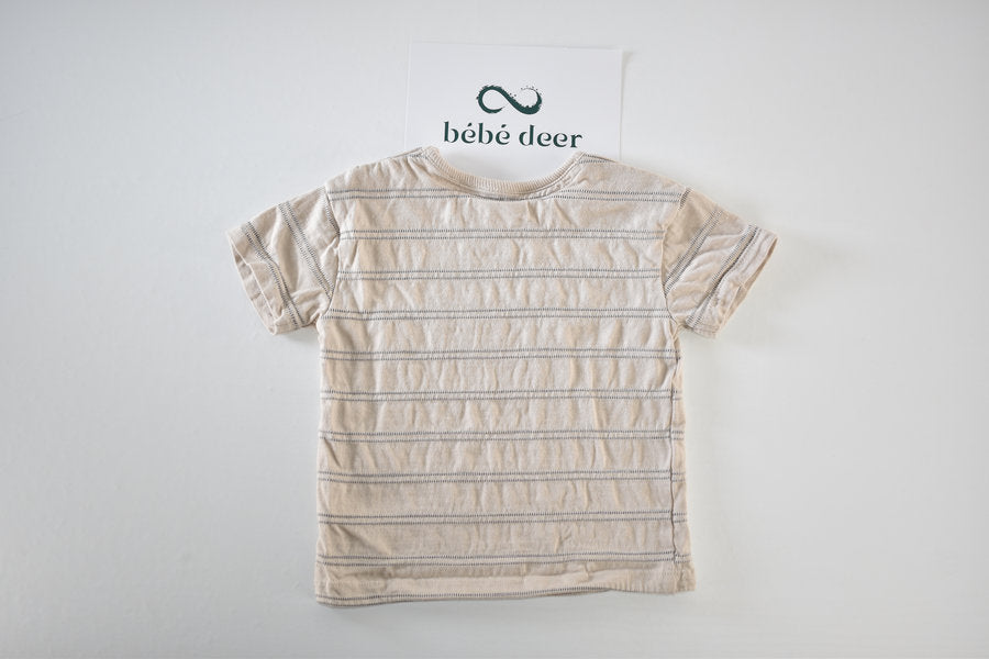 Beige striped top