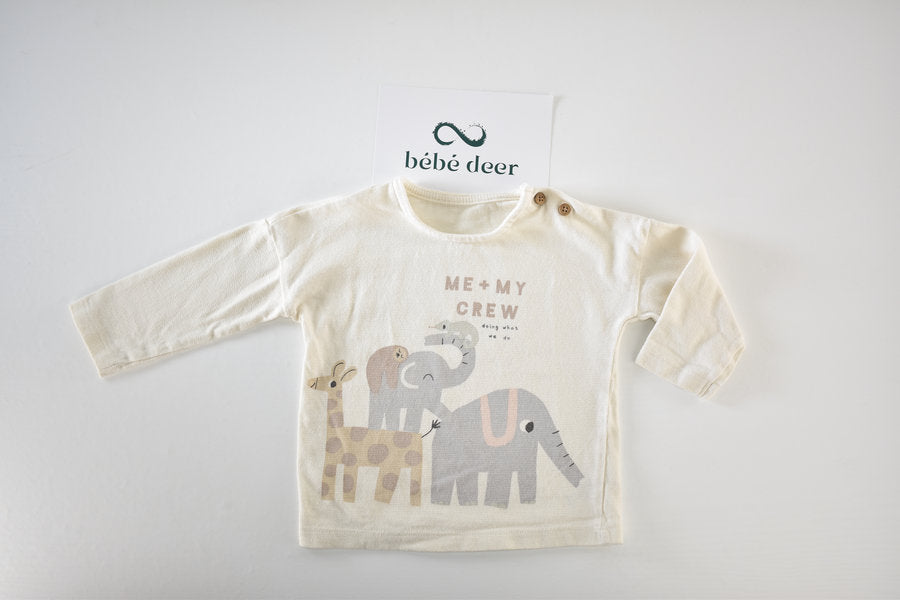 Top featuring a cute animal  “Me + My Crew”