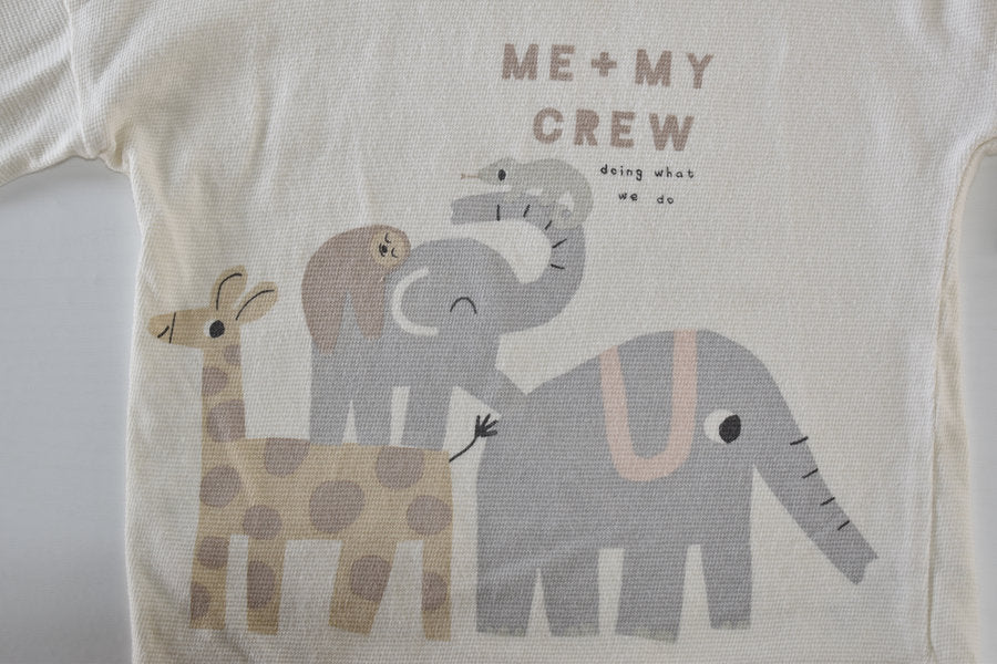 Top featuring a cute animal  “Me + My Crew”