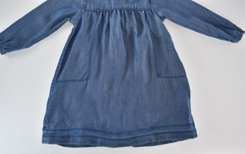 Denim-look dress