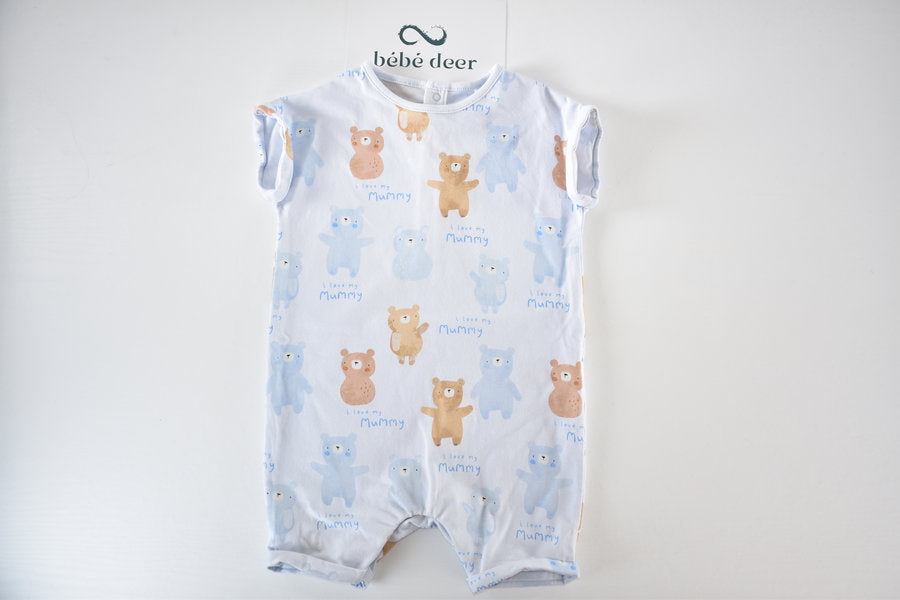 Bear print romper