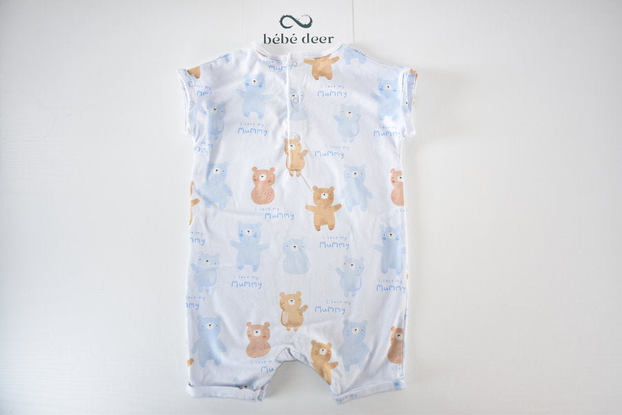 Bear print romper