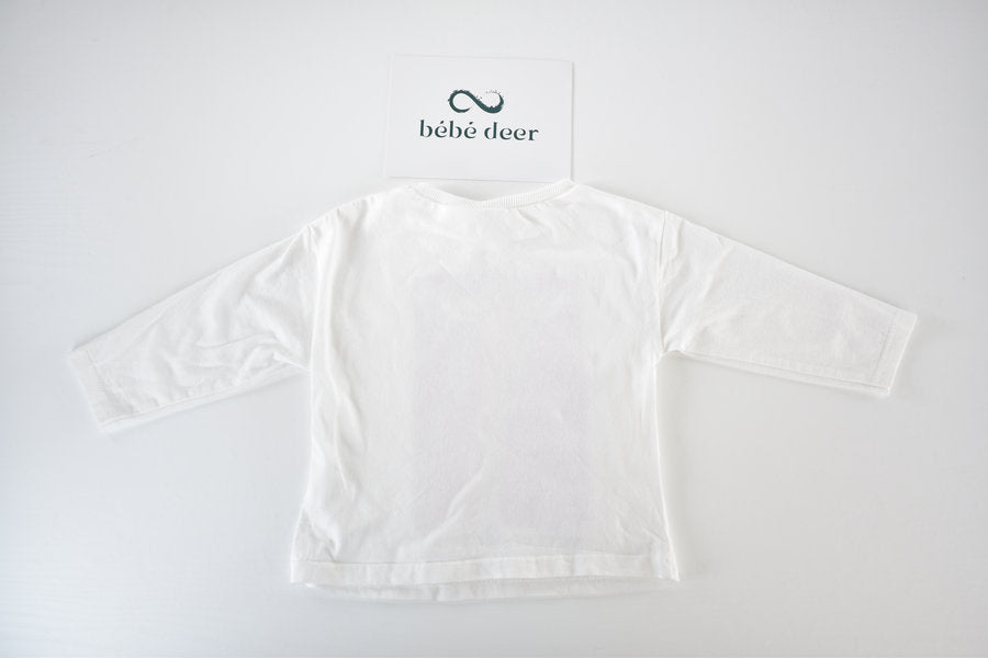 Long-sleeved giraffe top