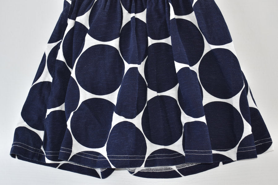 Spot print sleeveless dress