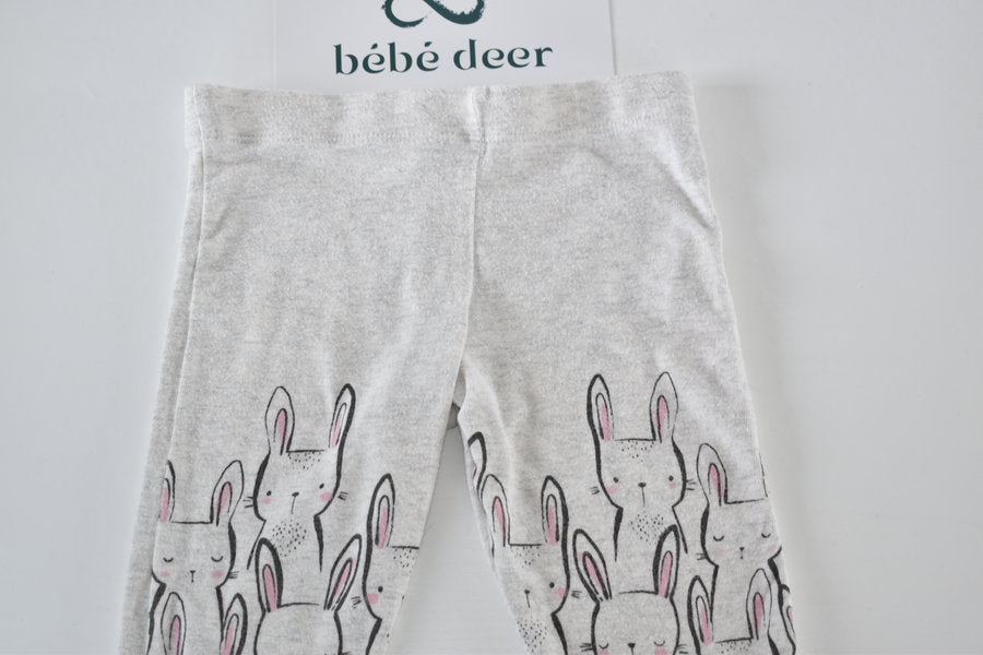 Bunny print leggings
