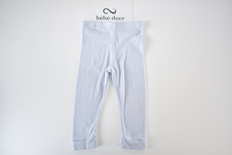 Polka dot light blue leggings