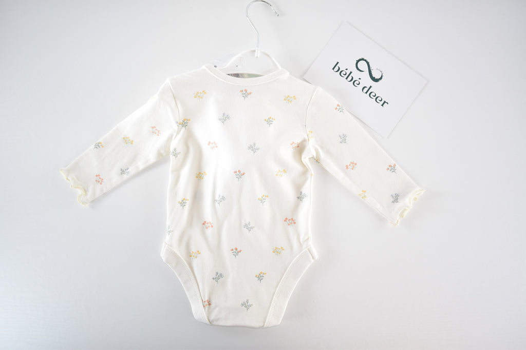 Floral print bodysuit with tights