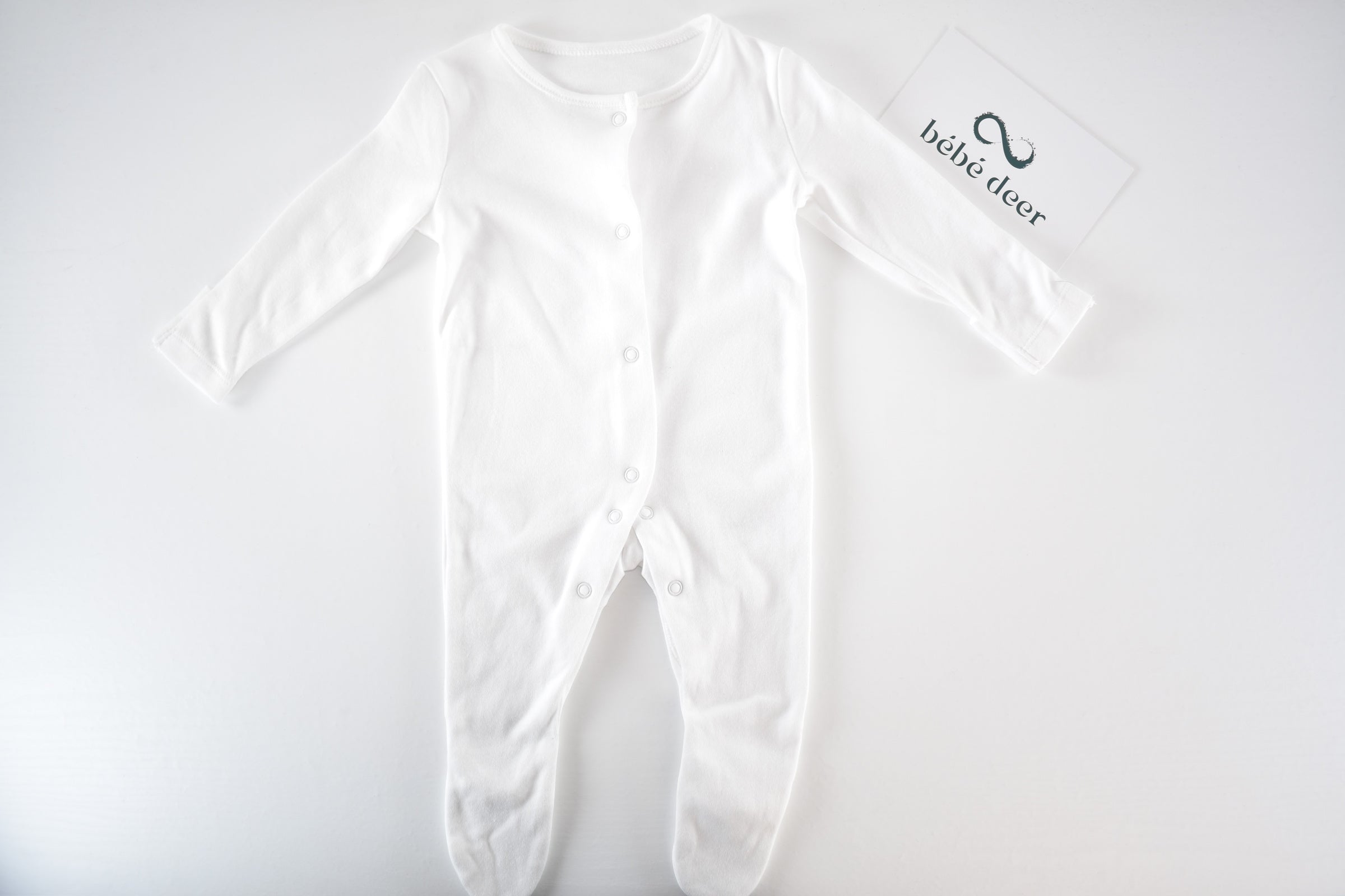 White cotton sleepsuit
