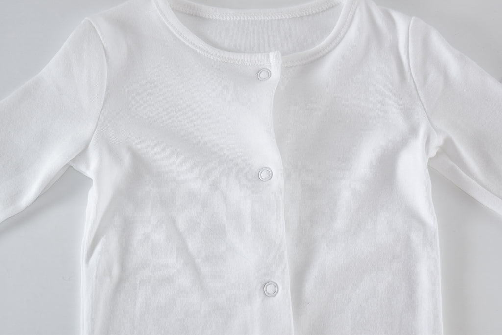 White cotton sleepsuit