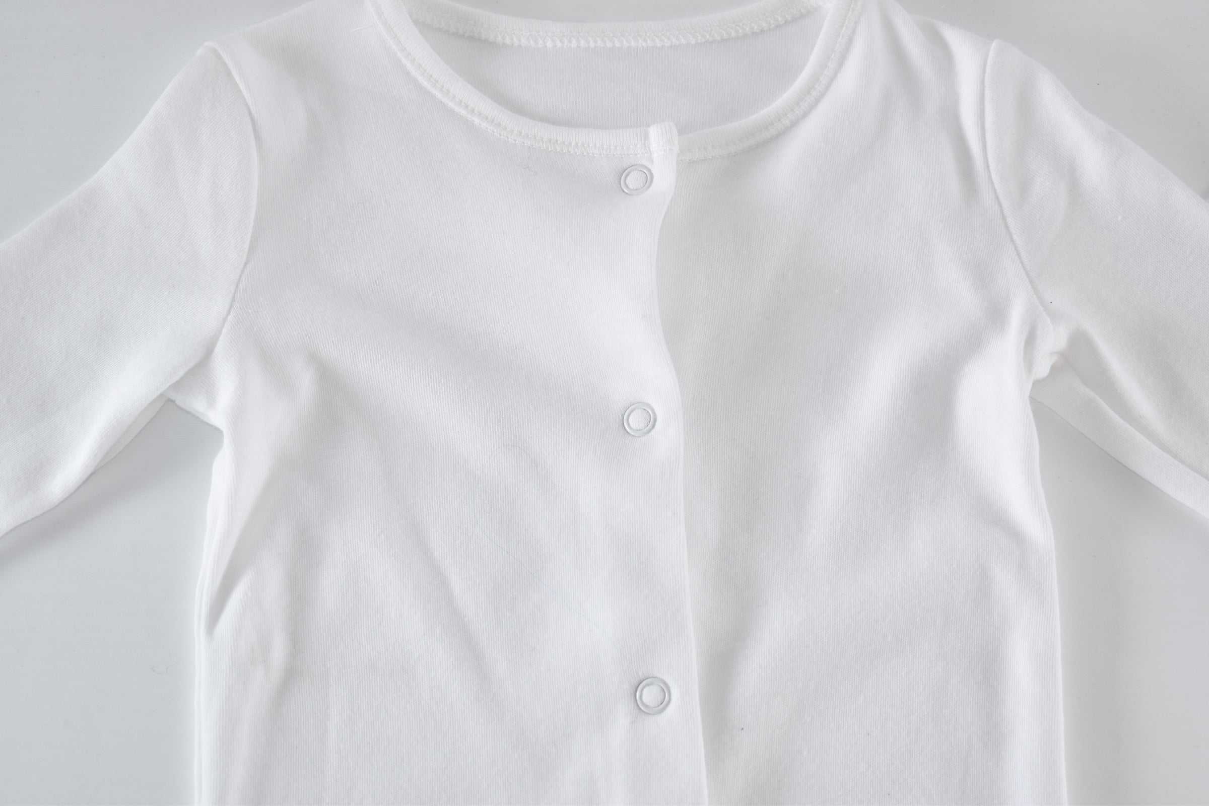White cotton sleepsuit
