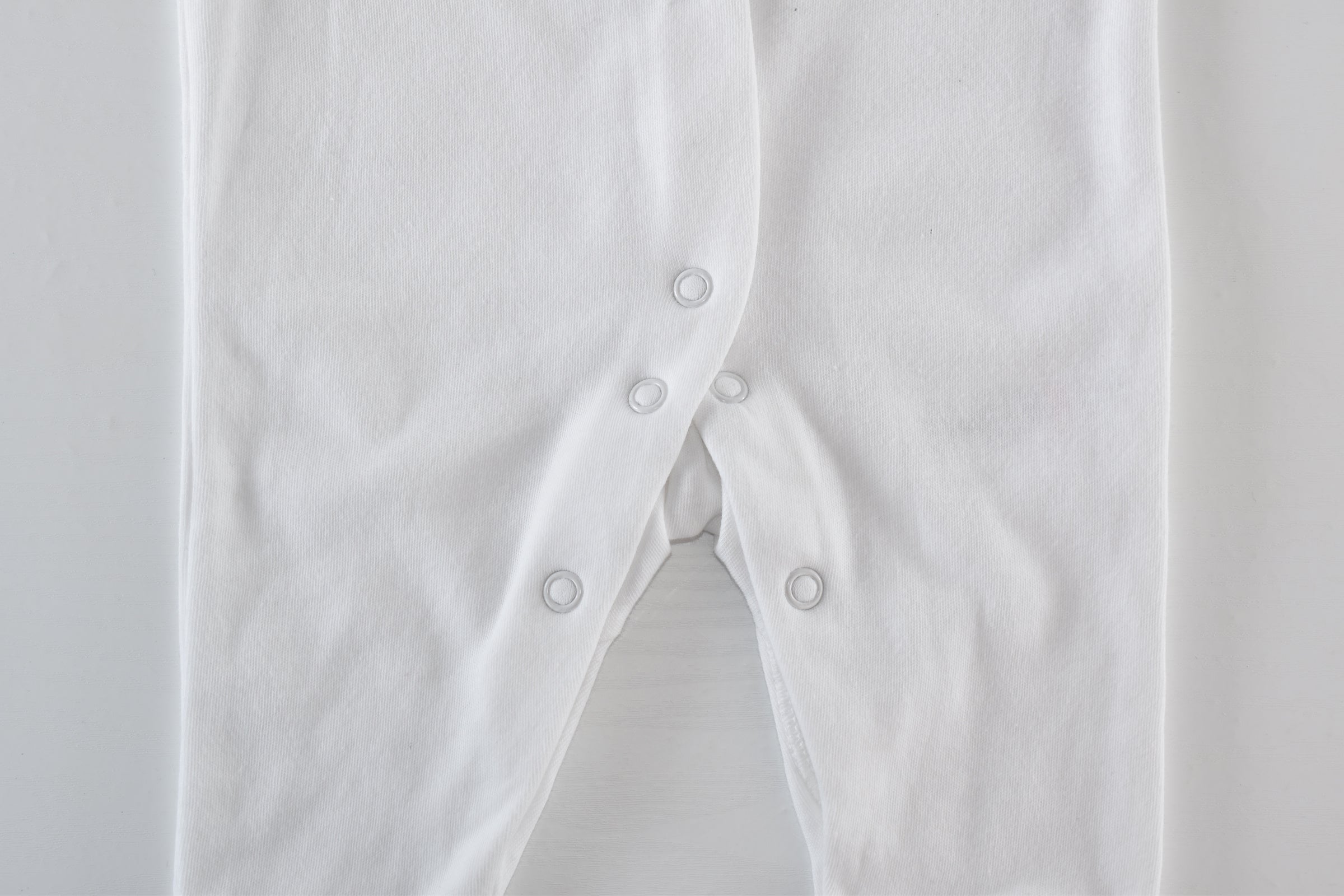 White cotton sleepsuit