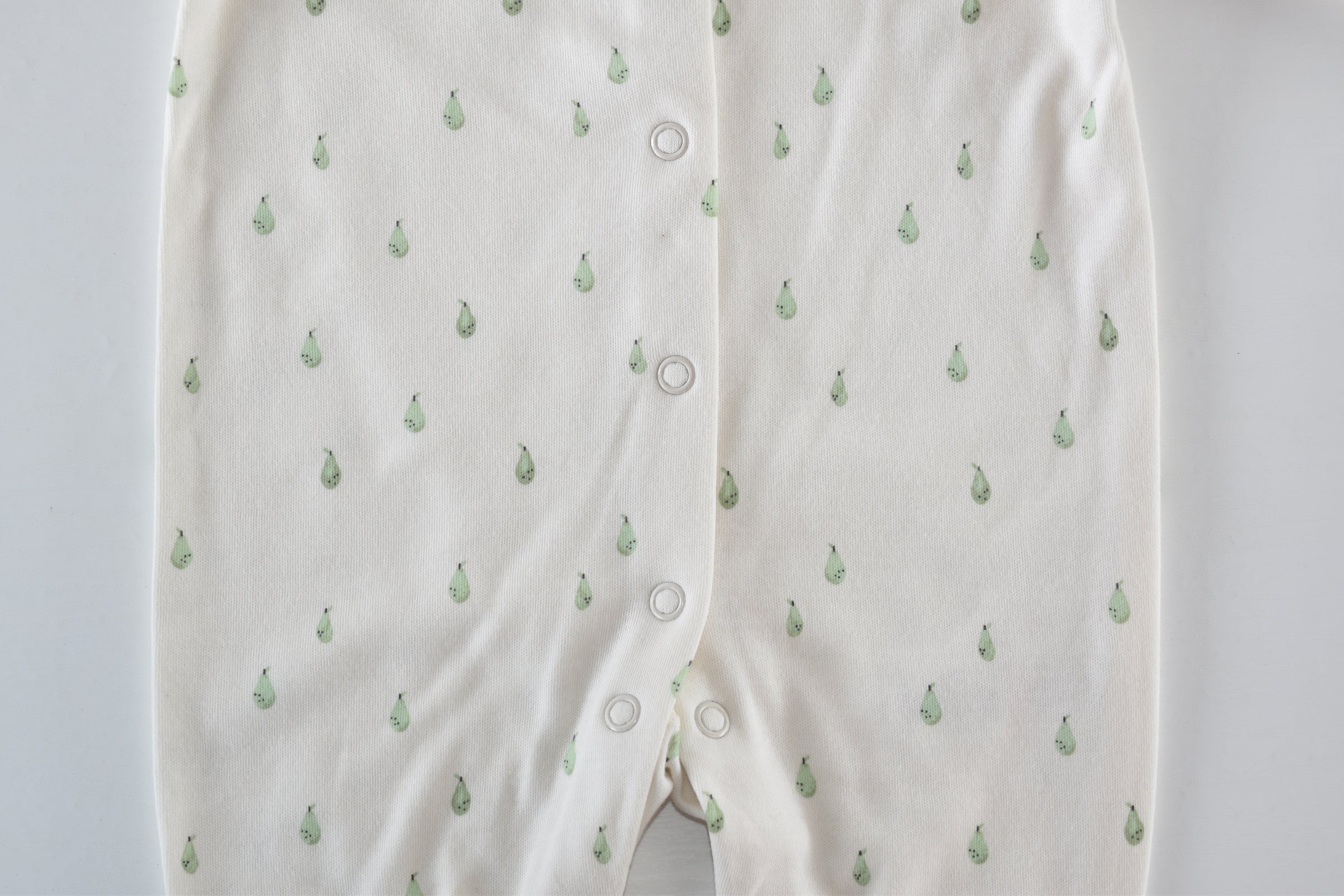 Pear print footless sleepsuit