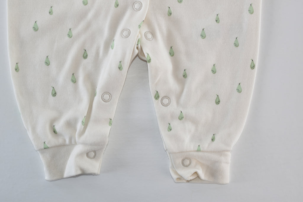 Pear print footless sleepsuit