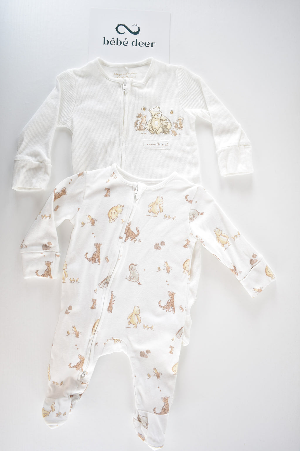 Winnie the Pooh 2-Pack Zip Sleepsuits